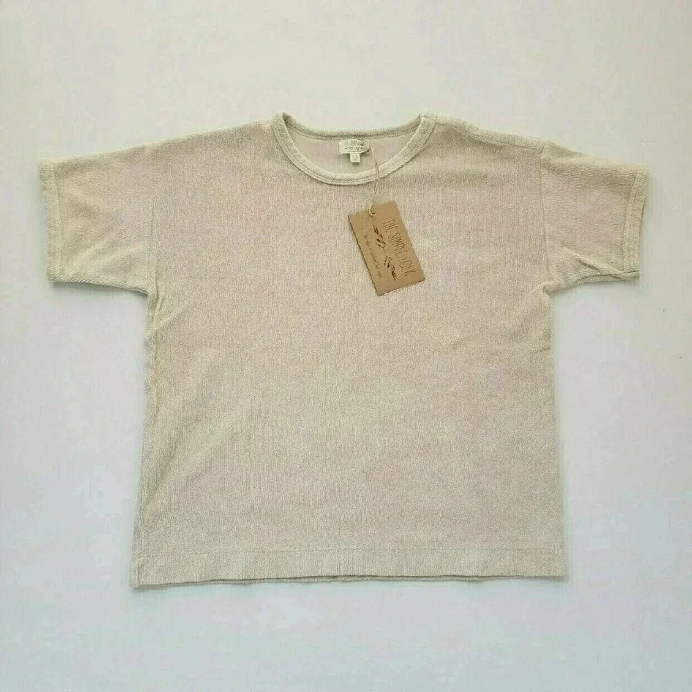 NWT The Simple Folk (8/9) Terry Boxy Tee - Picture 3 of 6